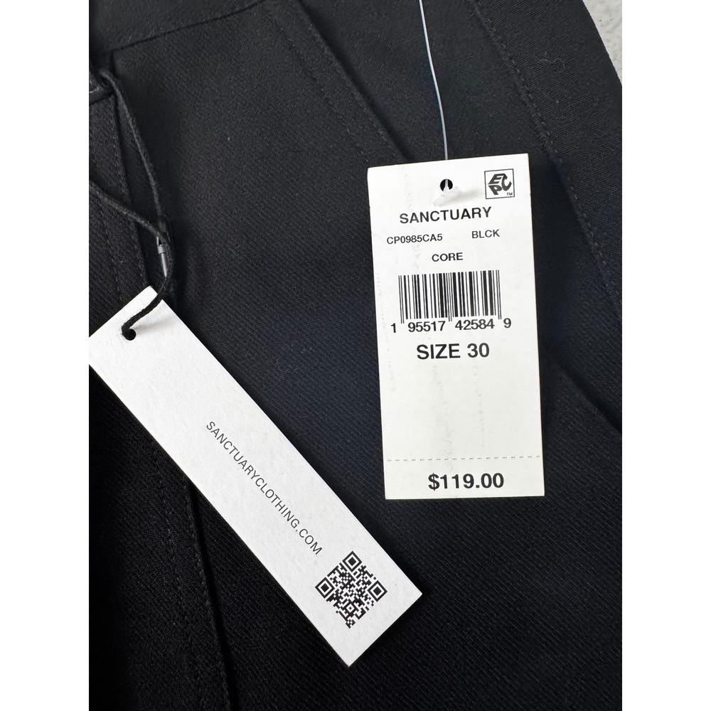 Sanctuary Black Cargo Pants Cropped Ankle Length Womens Size 30 - Picture 9 of 10
